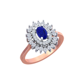 18K Gold & Diamond Ring For Women KRB10336